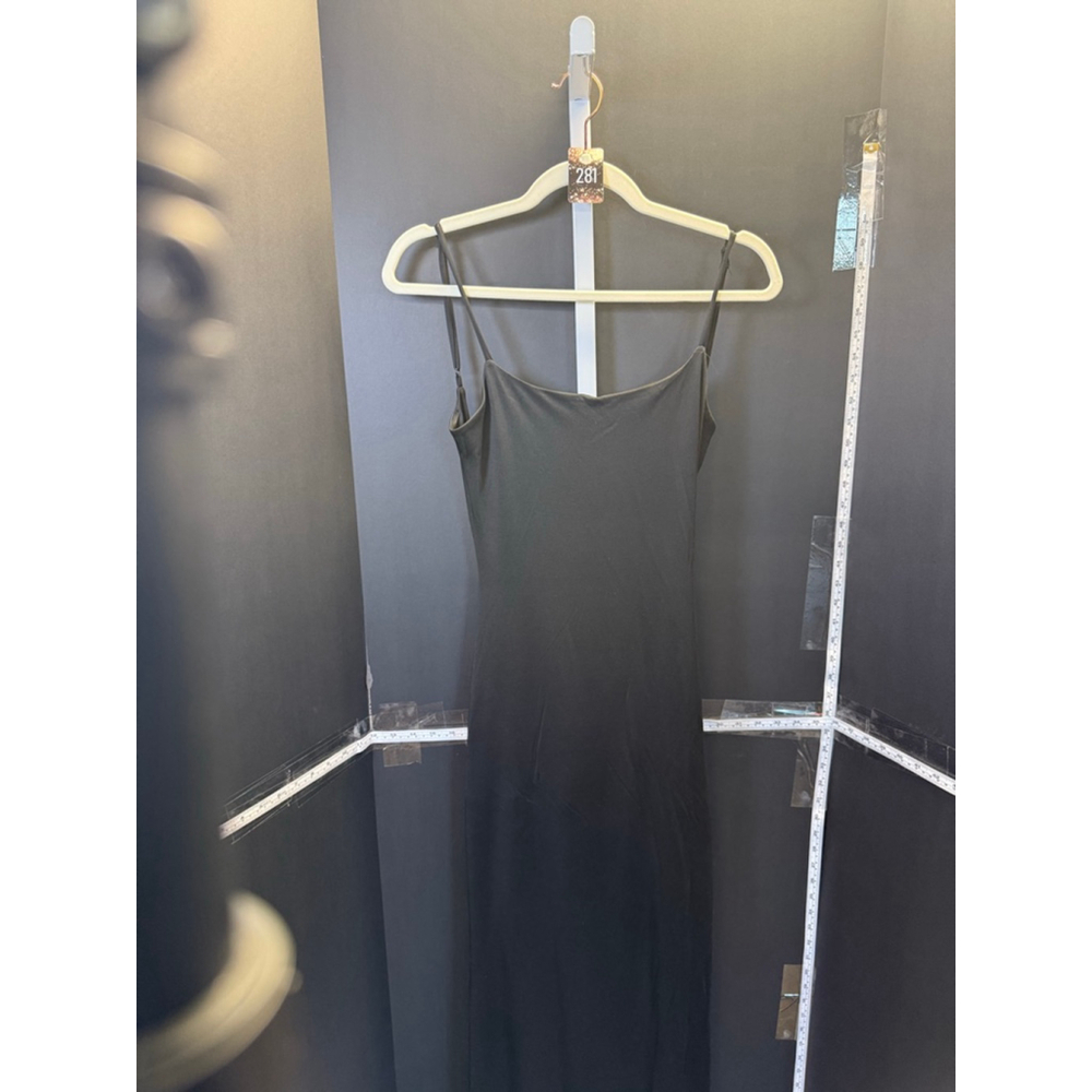 Women's Heart & Hips Black Backless Spaghetti Strap Midi Dress Size M